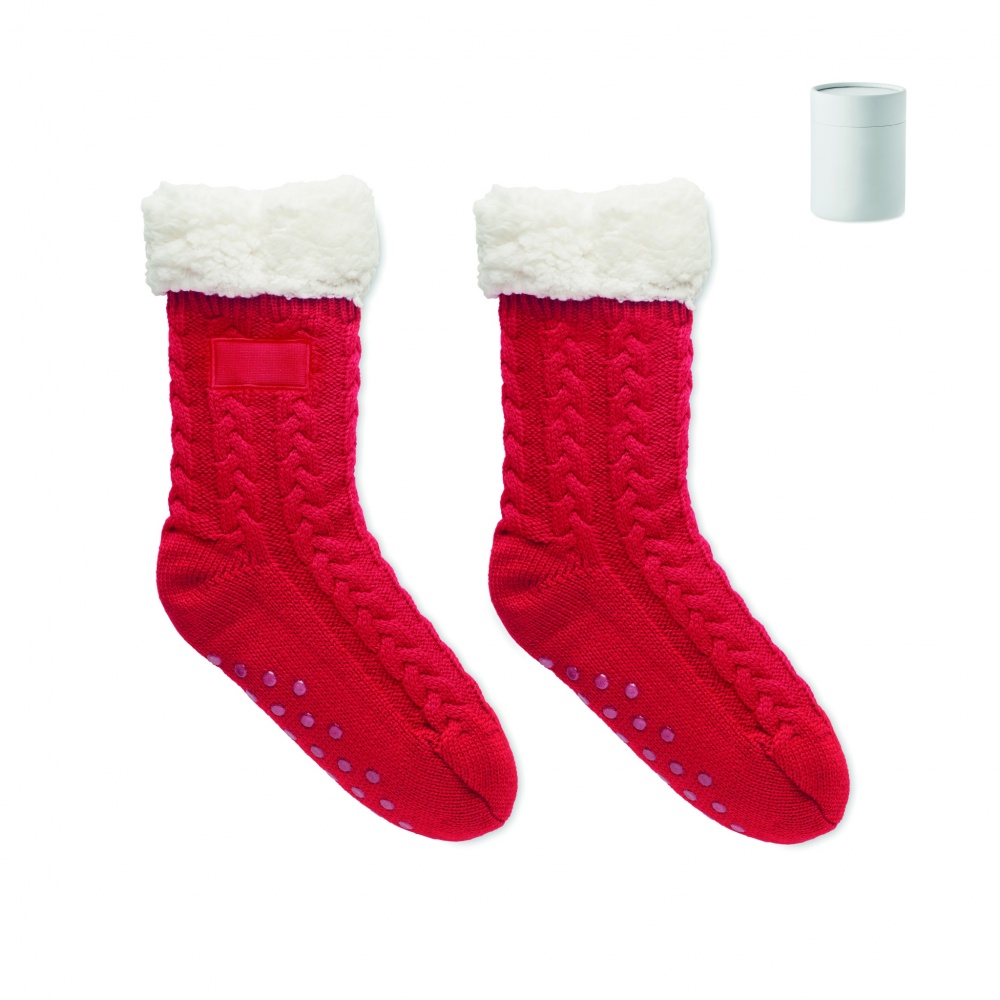 Logo trade advertising products image of: Pair of slipper sock M